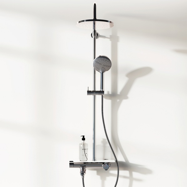 Душевая система со смесителем Damixa Jupiter 977760000 монтаж настенная без термостата хром