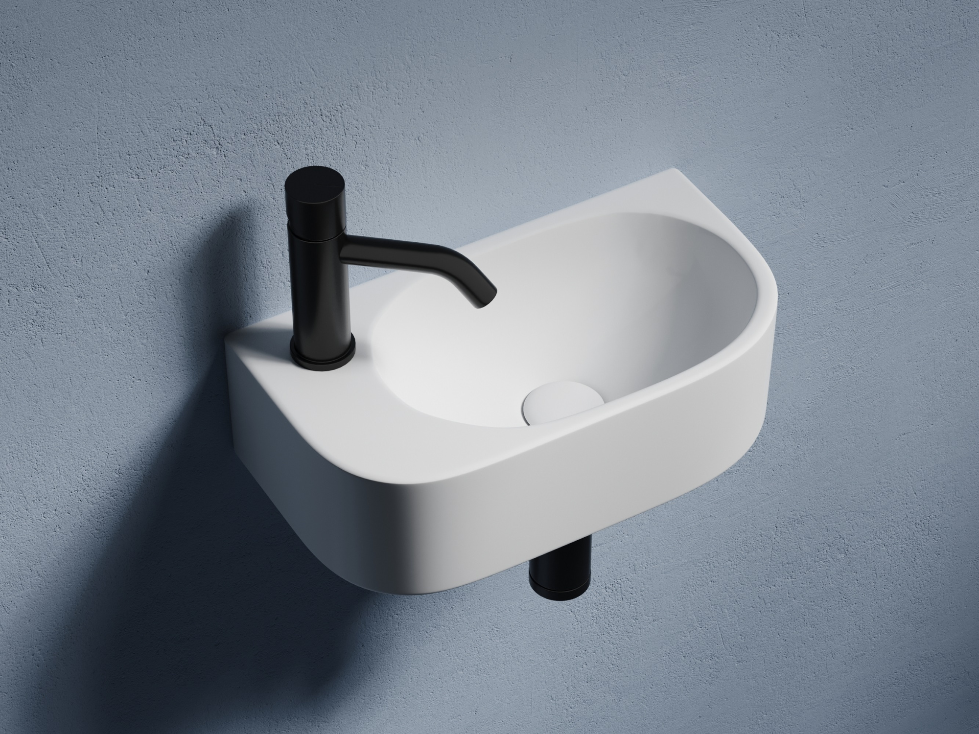 Раковина подвесная прямоугольная Ceramica Nova Element CN6066R фарфор цвет белый