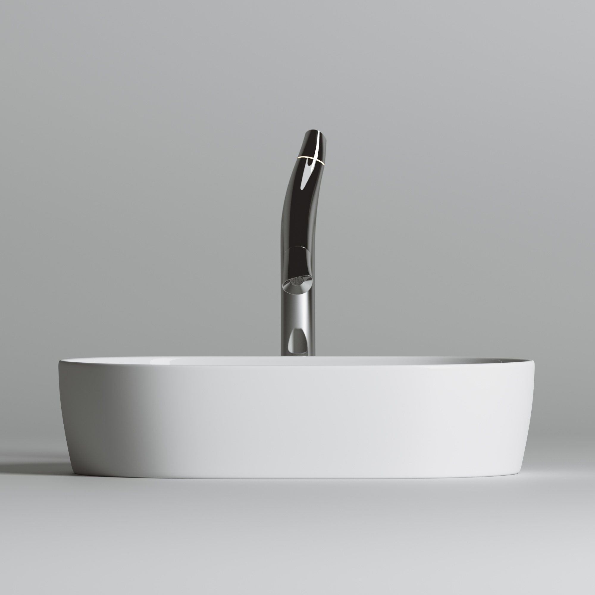 Раковина накладная овальная Ceramica Nova Element CN6047 фарфор цвет белый