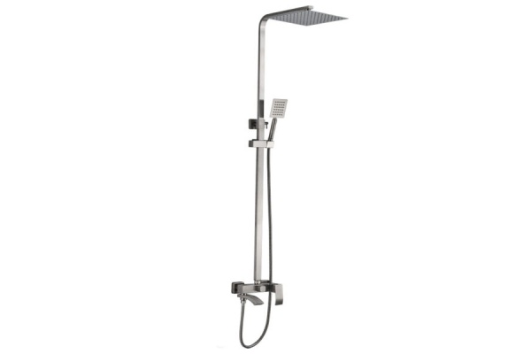 Душевая система со смесителем ALMAes Eco GK-0328 монтаж настенная без термостата сатин