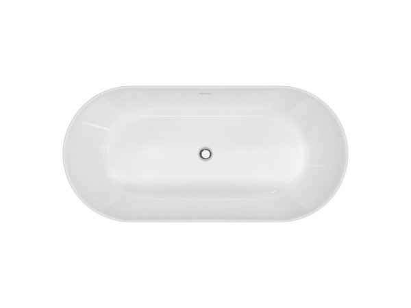 Акриловая ванна отдельностоящая BelBagno  BB306-1395 140x70 овальная цвет белый