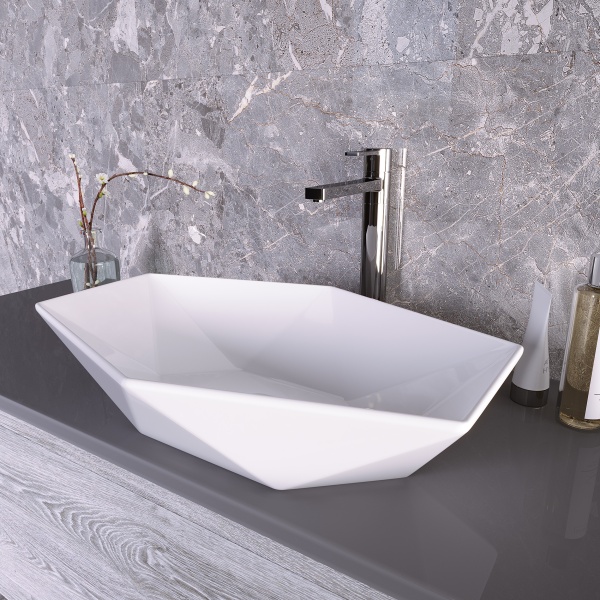 Раковина  нестандартная Grossman  GR-3030 фаянс цвет белый