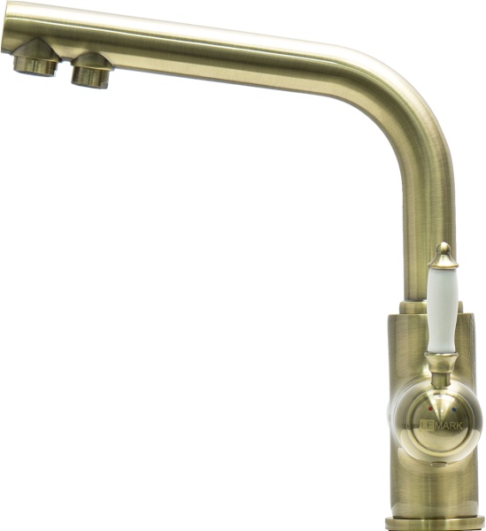 Смеситель для кухни Lemark Villa LM4861B с подключением к фильтру бронза