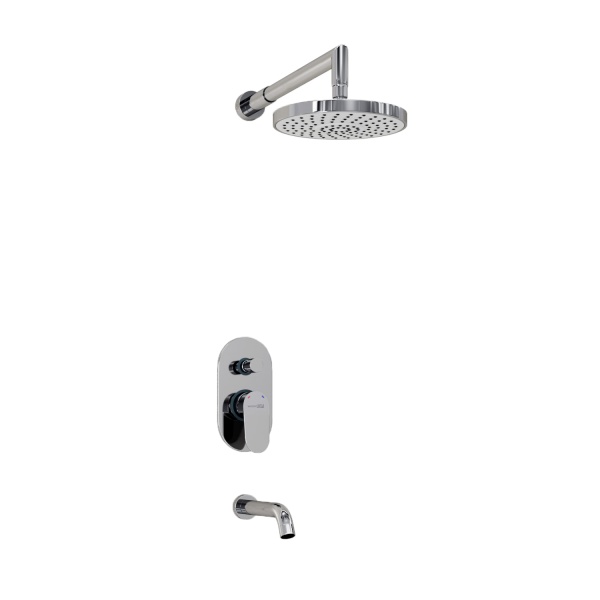 Душевая система со смесителем Wasserkraft  A13029 монтаж встраиваемая в стену без термостата хром