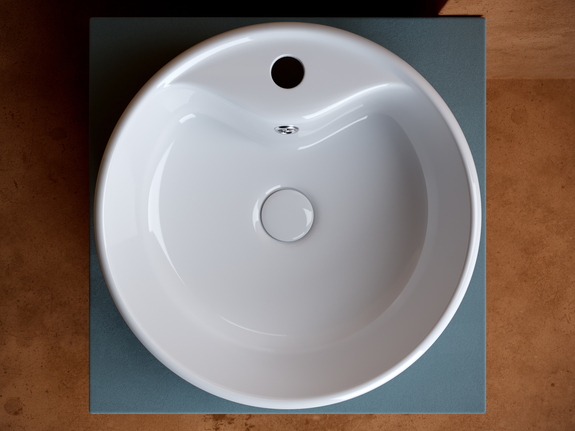 Раковина накладная круглая Ceramica Nova Element CN5027 фарфор цвет белый