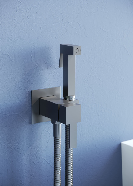 Гигиенический душ RGW Shower Panels 581408212-11 встраиваемый в стену серый Brush