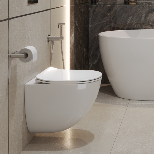 Унитаз подвесной BelBagno Amanda BB051CH-TOR-FC Tornado фаянс белый