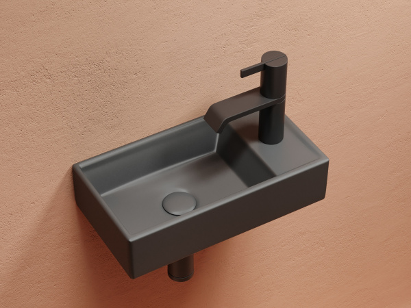 Раковина подвесная прямоугольная Ceramica Nova Element CN6051LMDH фарфор цвет темно-серый матовый