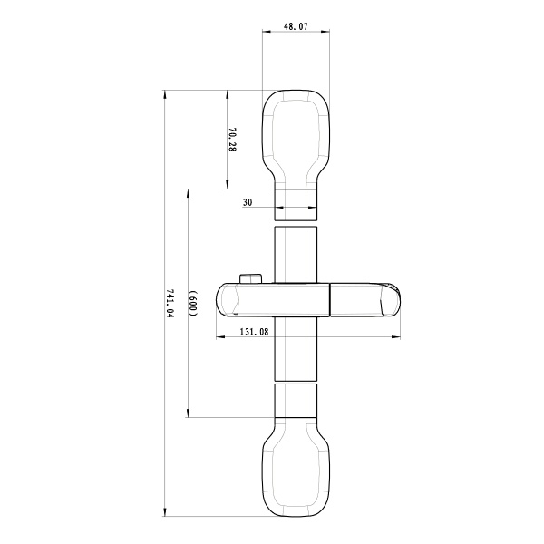 Штанга Lemark  LM8078C хром 