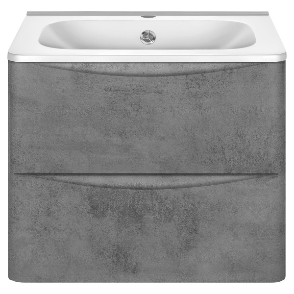 Тумба  подвесная Vincea Paola VMC-2P600BT 60 см  2 ящика цвет Beton 