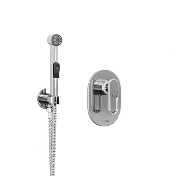 Гигиенический душ Wasserkraft Kammel A111857 встраиваемый в стену хром
