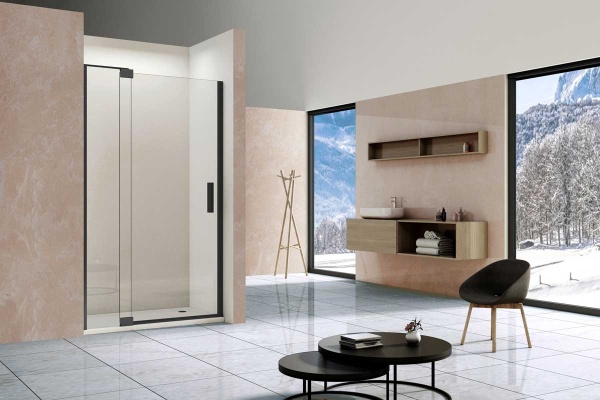 Душевая дверь Vincea Extra VDP-1E1011CLB 100/110 см стекла прозрачные, профиль черный