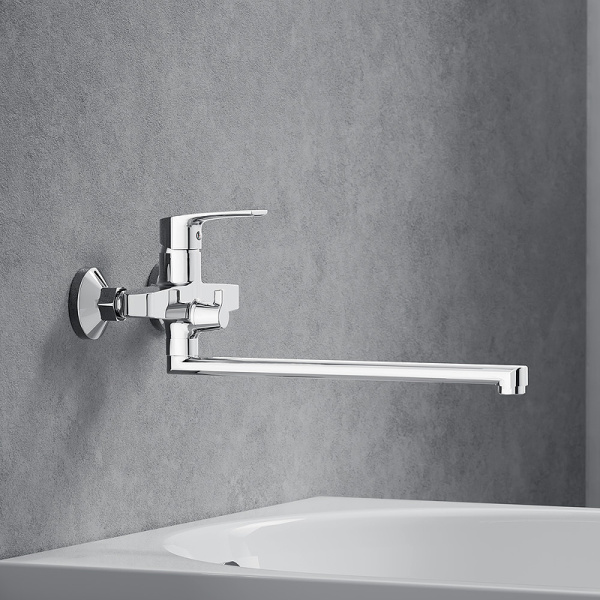 Смеситель для ванны или душа Damixa Eclipse 2.0 489000000 настенный 
без термостата хром