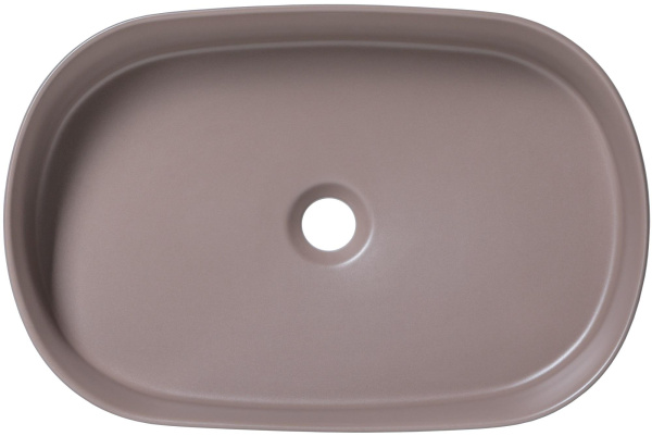 Раковина накладная овальная Allen Brau Fantasy 4.11022.TP керамика цвет коричневый