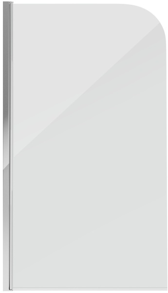 Шторка для ванны распашная  Grossman  GR-100 80 см, стекла прозрачные, профиль хром