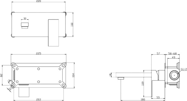 Смеситель для раковины BelBagno Romano ROM-BLM-CRM хром