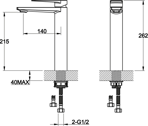 Смеситель для раковины BelBagno Carin CAR-LMC-CRM хром