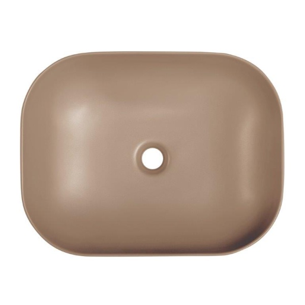 Раковина накладная прямоугольная BelBagno  BB1302-H316 фаянс цвет бежевый матовый