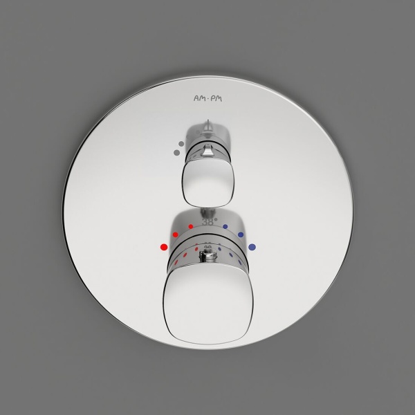 Смеситель для душа Am.Pm Spirit V2.1 F71A75600 встраиваемый в стену 
с термостатом хром