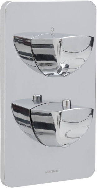 Душевая система со смесителем Allen Brau Infinity 5.21016-00 монтаж встраиваемая в стену с термостатом хром