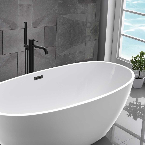 Смеситель для ванны Vincea Desire VTF-1DMB  
 черный