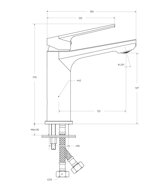 Смеситель для раковины Cezares Comfort COMFORT-LS-01-W0 хром
