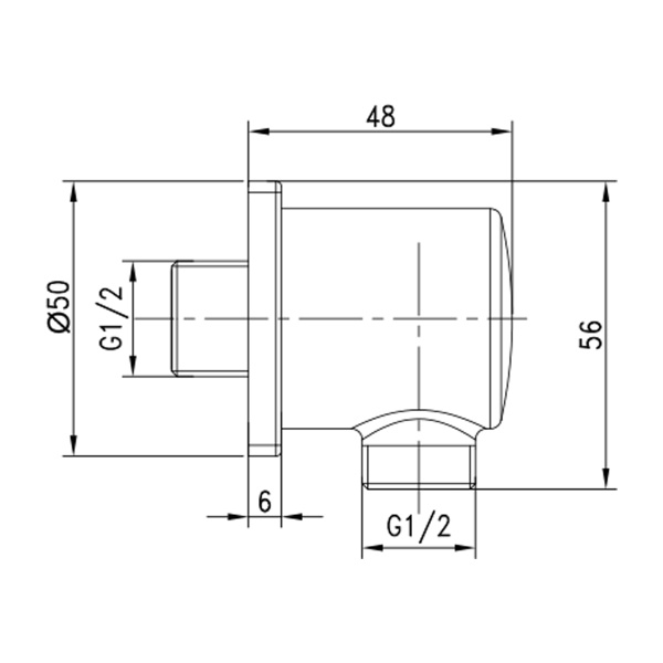 Шланговое соединение Lemark  LM5983CW хром/белый 