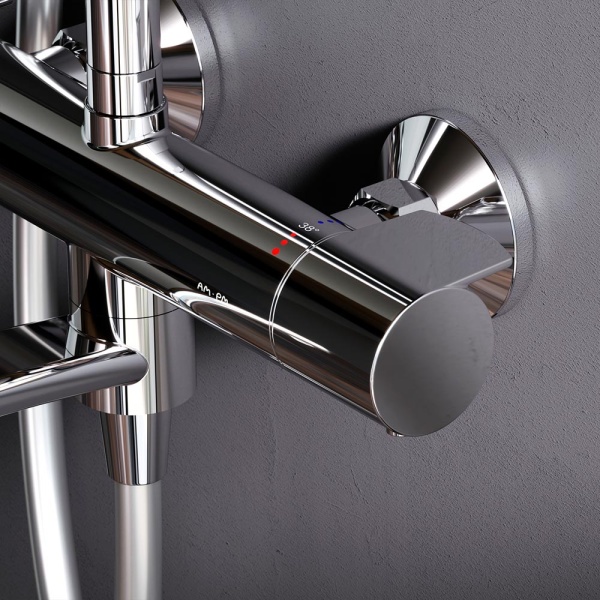 Душевая система со смесителем Am.Pm X-Joy F0785A500 монтаж настенная с термостатом хром