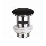 Донный клапан с переливом Ceramica Nova CN2000MBx латунь/керамика чёрный матовый