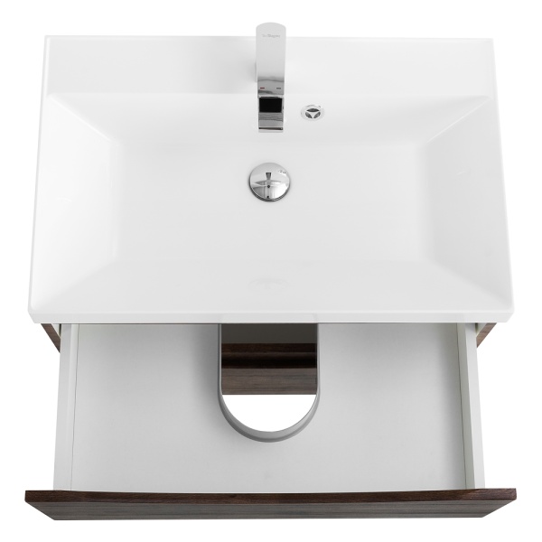 Тумба под раковину подвесная BelBagno Marino MARINO-600-2C-SO-RW-P 60 см  2 ящика цвет Rovere Moro 