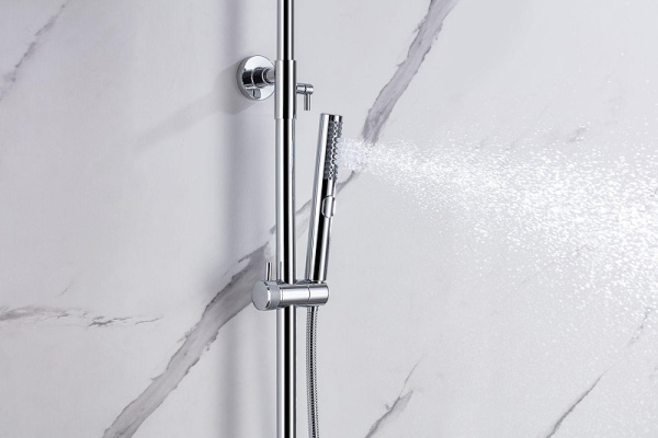 Душевая система со смесителем Allen Brau Priority 5.31T10-00 монтаж настенная с термостатом хром