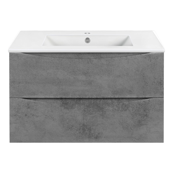 Тумба  подвесная Vincea Mia VMC-2MC800BT 80 см  2 ящика цвет Beton 