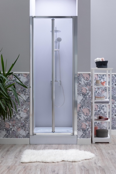 Душевая дверь Aquanet Alfa 210018 80 см стекла прозрачные, профиль хром