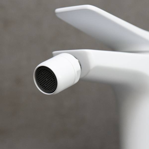 Смеситель для биде Lemark Bronx LM3708MW латунь белый матовый