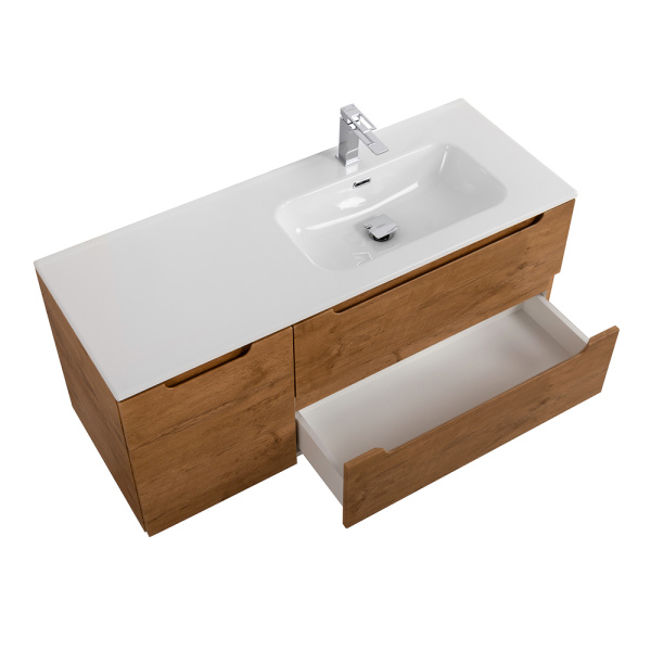 Тумба под раковину подвесная BelBagno Etna ETNA-1200-2C-1A-SO-RN-R 120 см  2 ящика + 1 дверца цвет Rovere Nature 