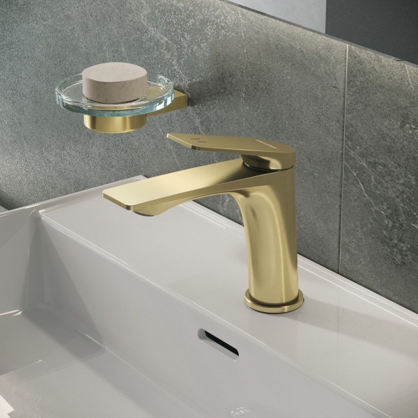 Смеситель для раковины Grossman Galaxy 510.K35.01.320 матовое золото