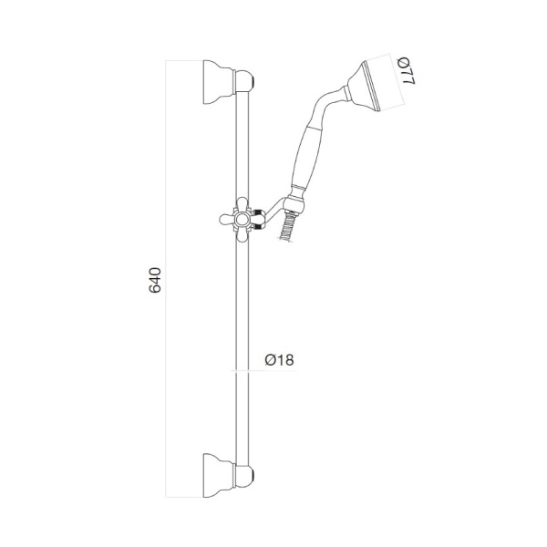 Душевой гарнитур Webert Shower Set AC0385010 золото 