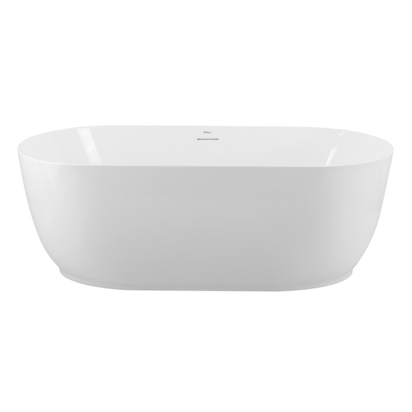 Акриловая ванна отдельностоящая BelBagno  BB413-1500-800 150x80 овальная цвет белый