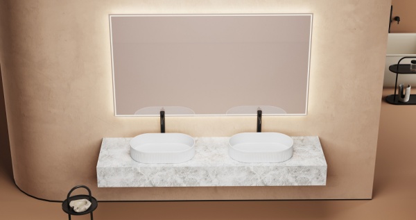 Раковина  овальная Abber Bequem AC2116 фаянс цвет белый