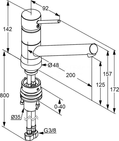 Смеситель для кухни Kludi Scope 339380575 без подключения к фильтру хром