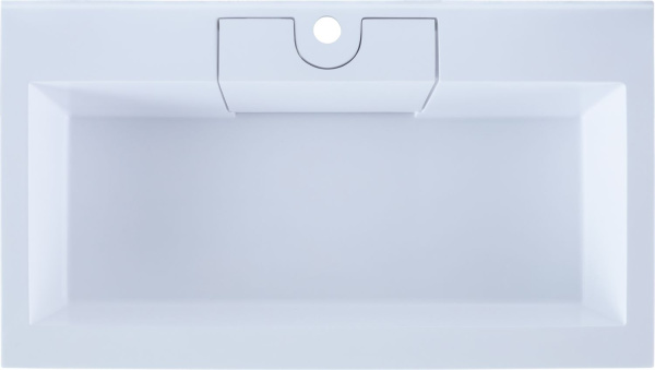 Раковина накладная прямоугольная Aquanet Фортуна 00187094 искусственный камень цвет белый