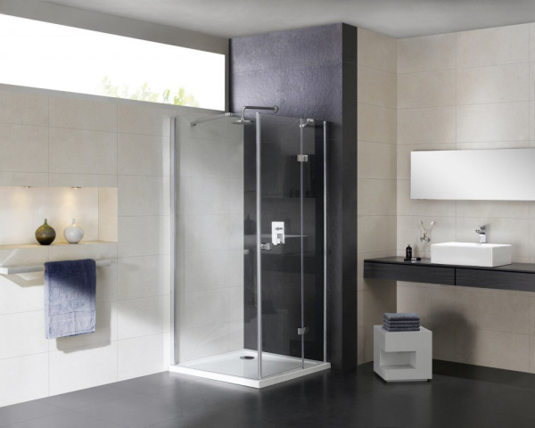 Душевой угол Cezares Crystal-S CRYSTAL-S-AH-1-100/80-C-Cr-R прямоугольная  стекла , профиль хром