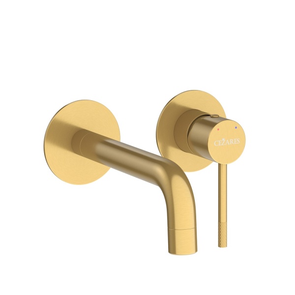 Смеситель для раковины Cezares Relax RELAX-BLI2-1-BORO-W0 брашированное золото