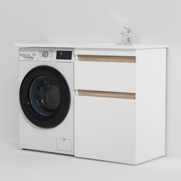 Раковина  прямоугольная Am.Pm X-Joy M85AWPR1201WG литьевой мрамор цвет белый глянцевый