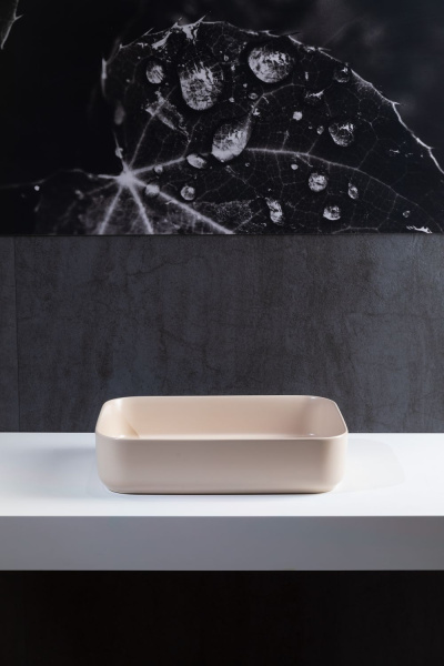 Раковина накладная прямоугольная Allen Brau Fantasy 4.11021.IV керамика цвет бежевый