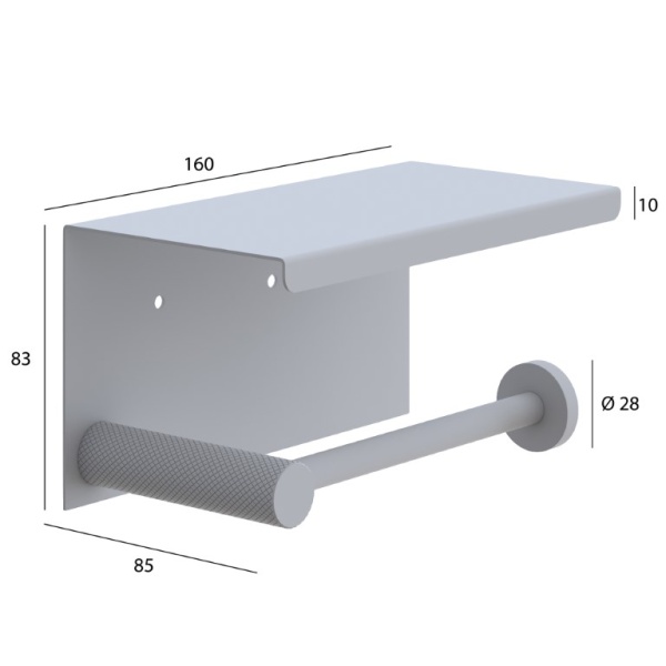 Держатель для туалетной бумаги Boheme Uno 10971-MG 