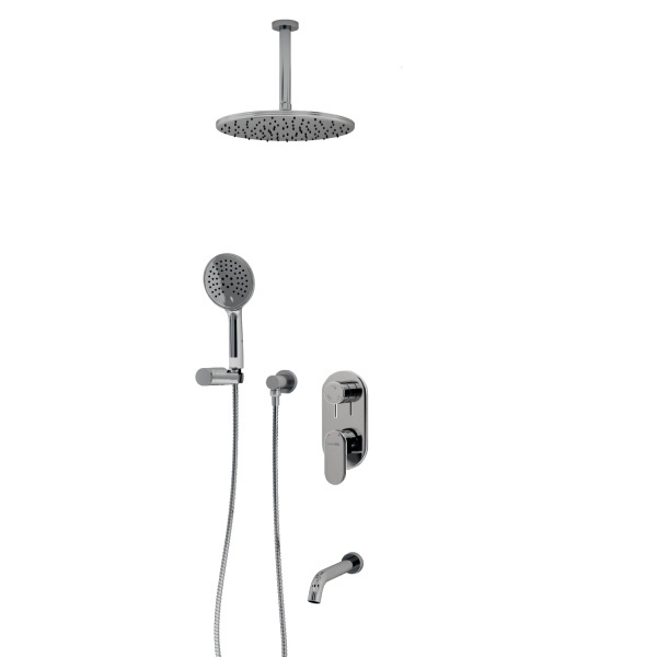 Душевая система со смесителем Wasserkraft  A175868 монтаж встраиваемая в стену без термостата хром