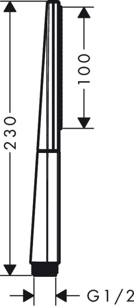 Лейка для душа Hansgrohe Rainfinity 26866670 черный матовый 