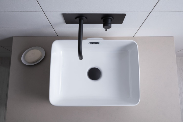 Раковина накладная прямоугольная Aquanet Perfect PERFECT-1 керамика цвет белый