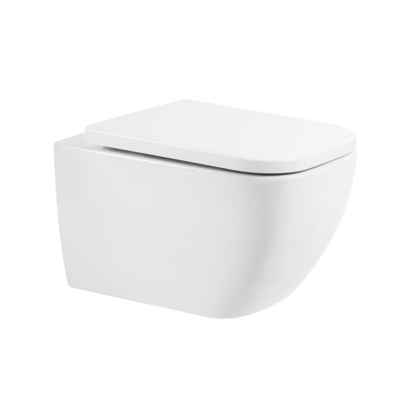 Унитаз подвесной BelBagno Alpina BB10100CHR/SC Rimless фаянс белый
